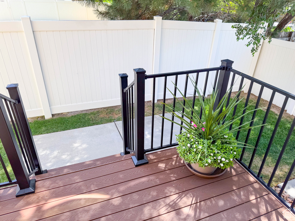 View of wooden terrace
