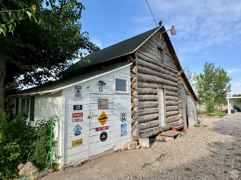 View of outdoor structure