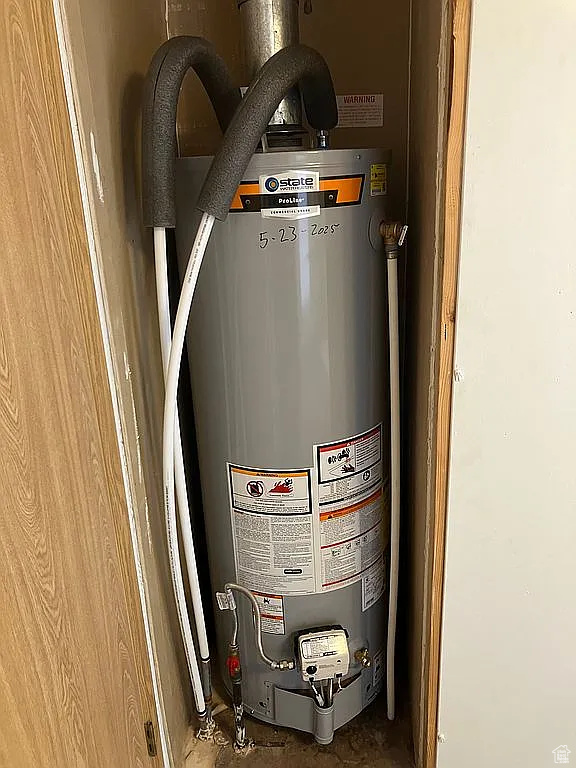 Utilities with gas water heater