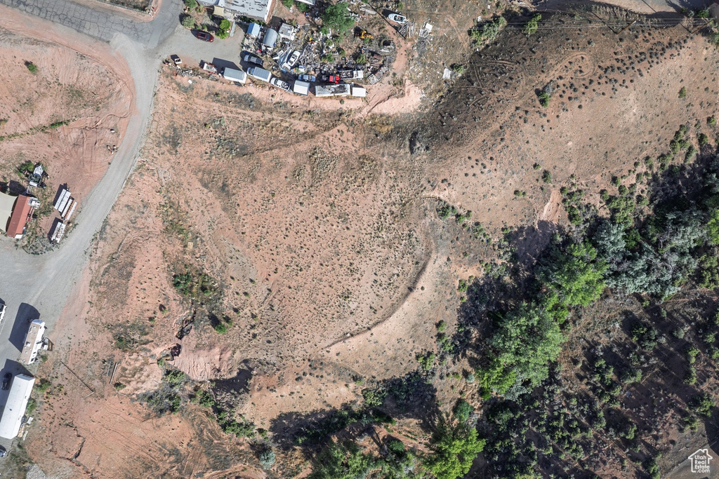 Aerial overview of property's location featuring a desert landscape and rural landscape