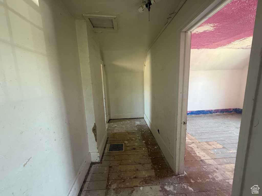 Corridor with attic access