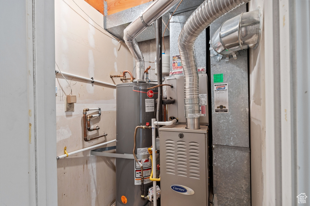 Utilities with water heater and heating unit