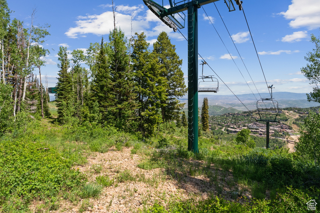View of mountain background