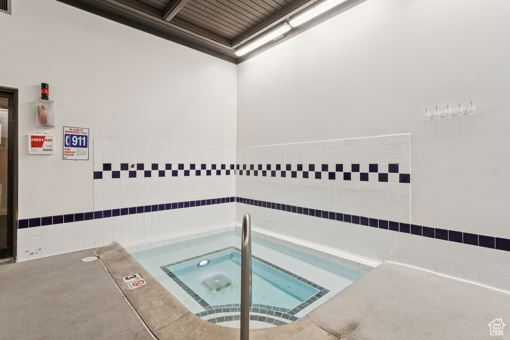 View of pool