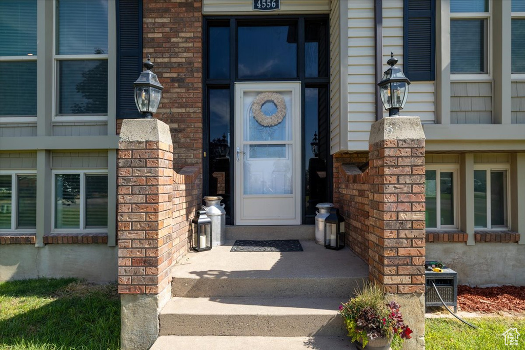 Doorway to property