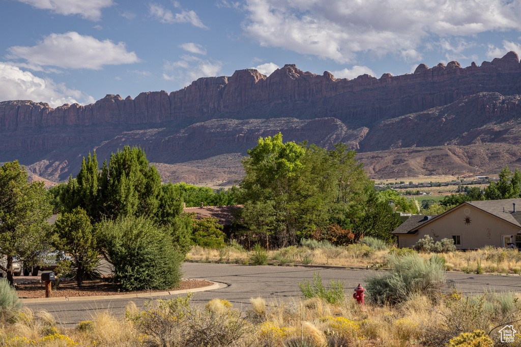 View of mountain background