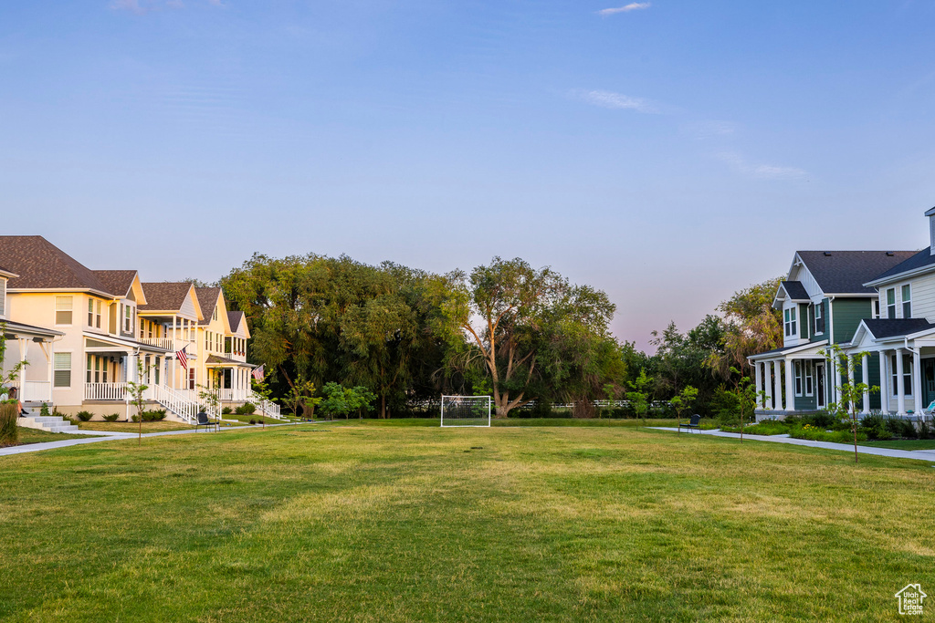View of community with a sport area and a residential view