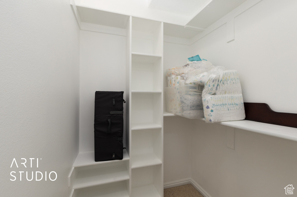 View of spacious closet