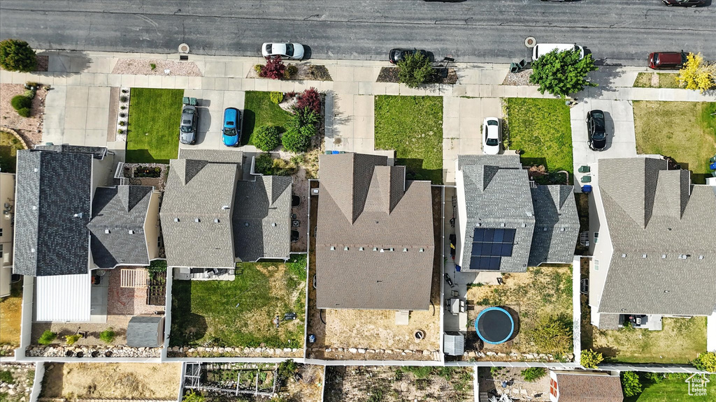 Aerial view of residential area