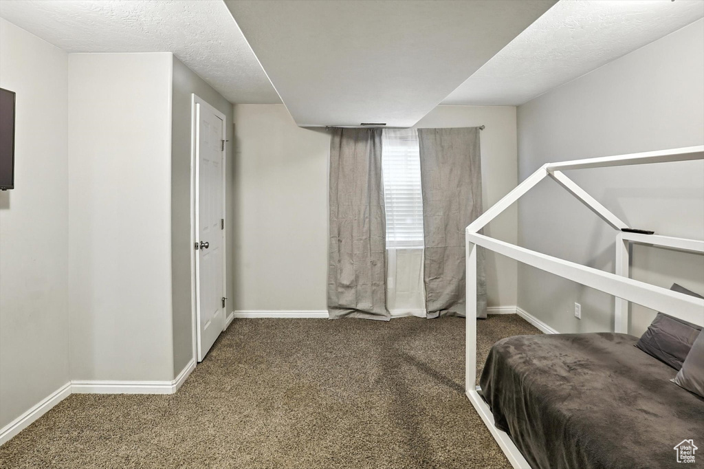 Bedroom featuring carpet floors