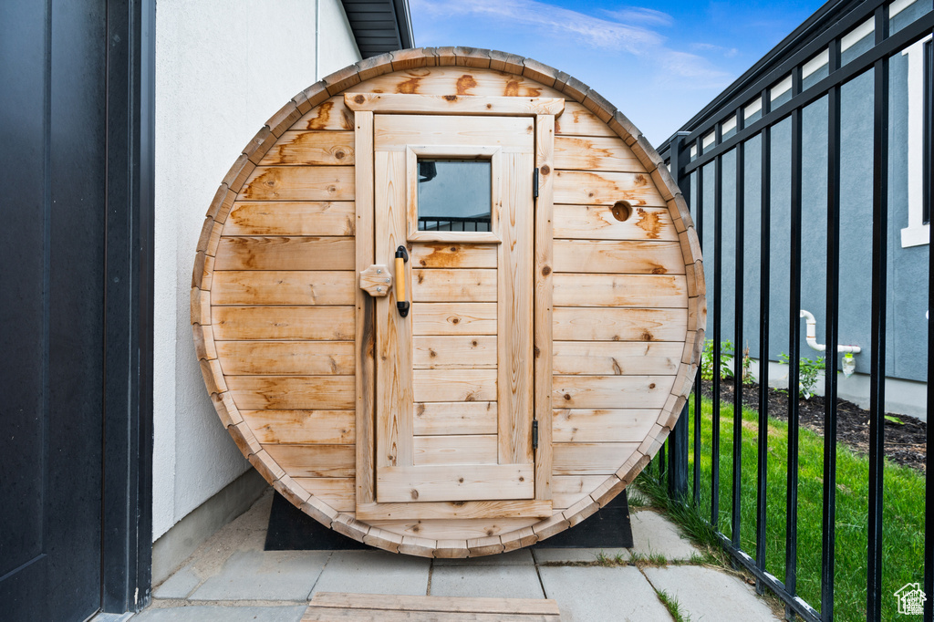 View of outbuilding