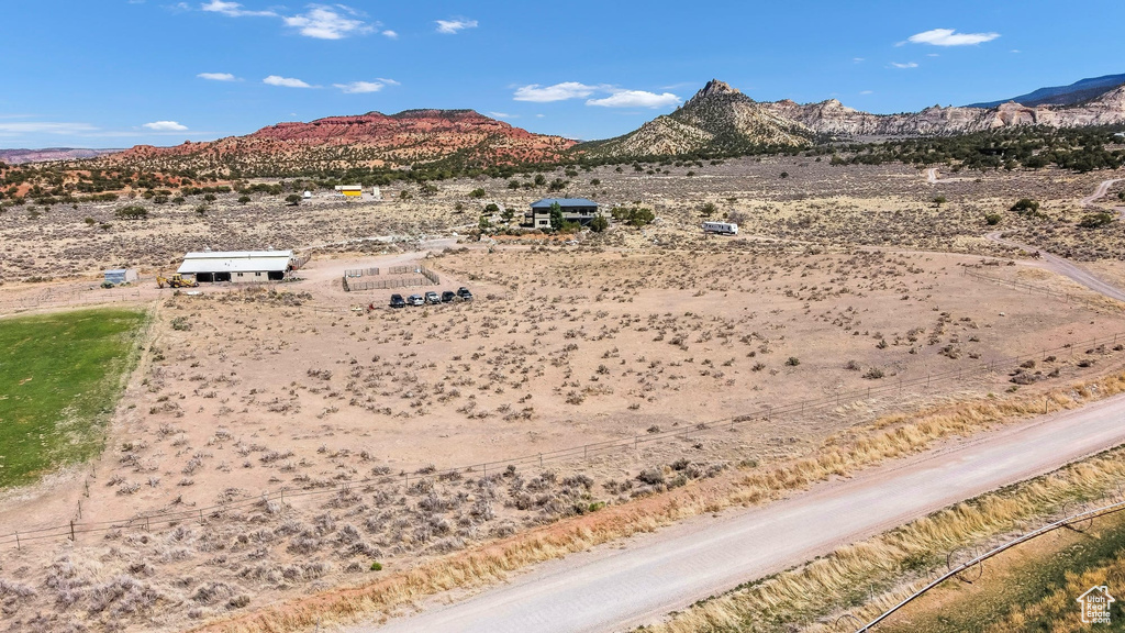 Mountain view featuring a desert landscape and rural landscape