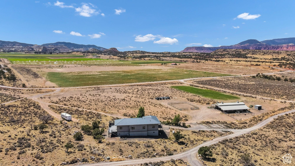 View of rural area featuring a mountain backdrop