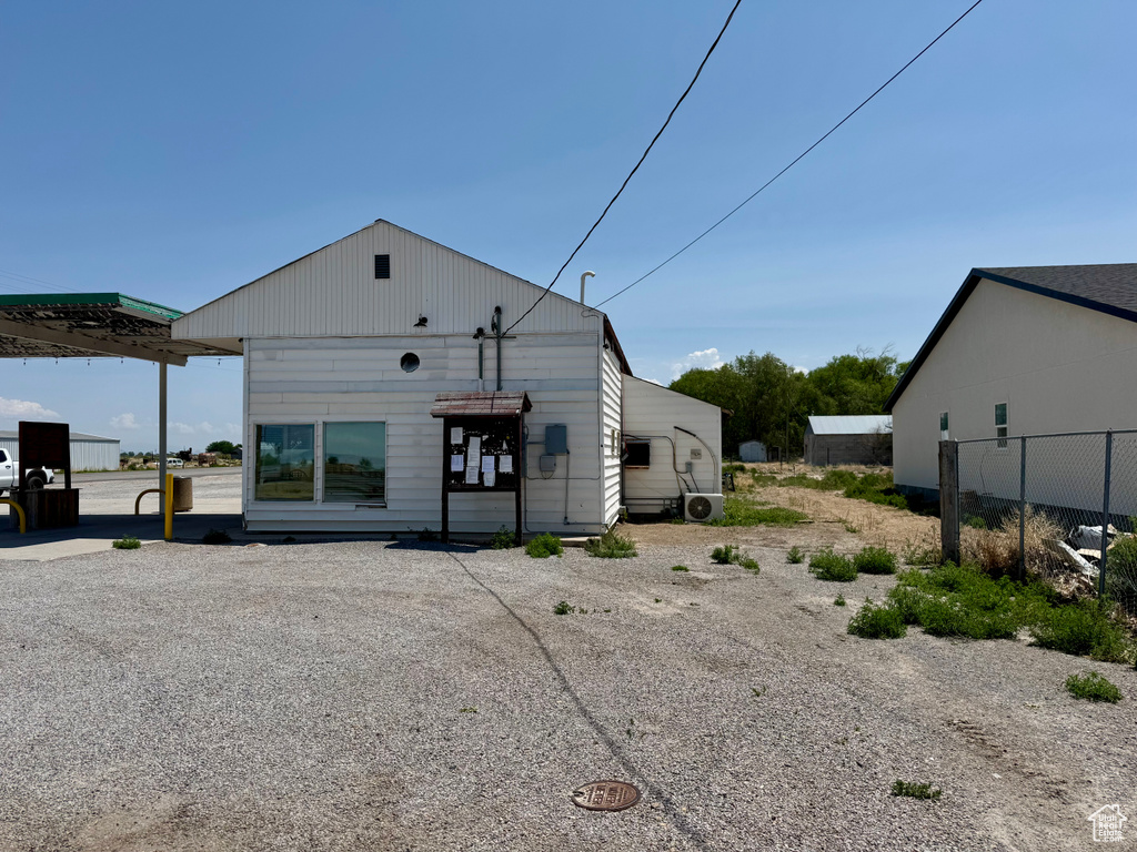 Back of property