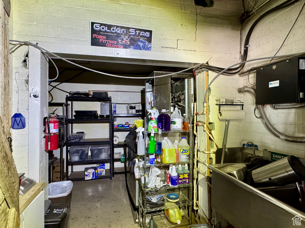View of storage area