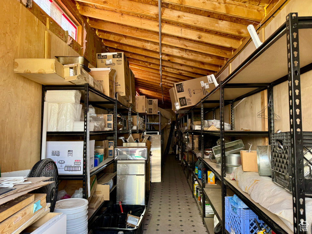 View of storage area