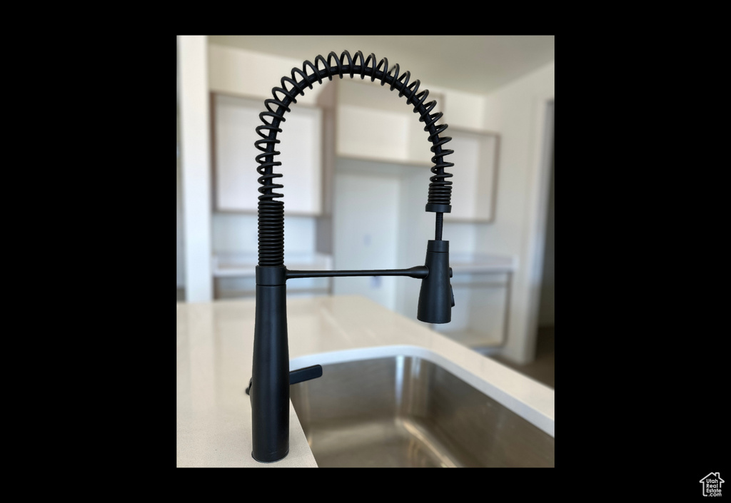 Kitchen view of a sink