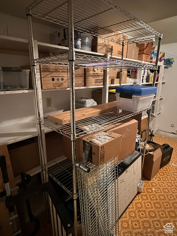 View of storage room