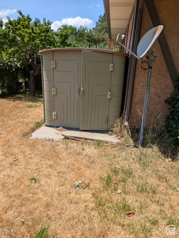 View of outbuilding
