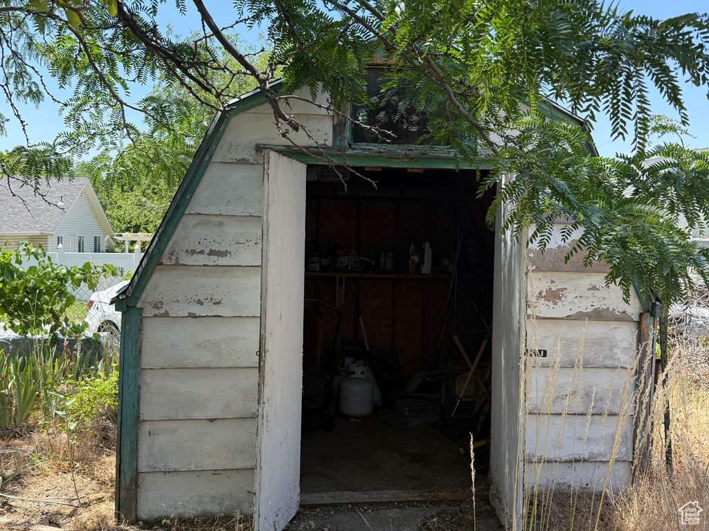 View of outbuilding