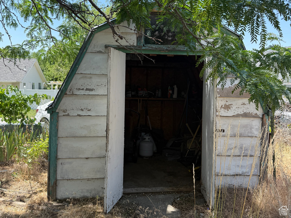 View of outbuilding