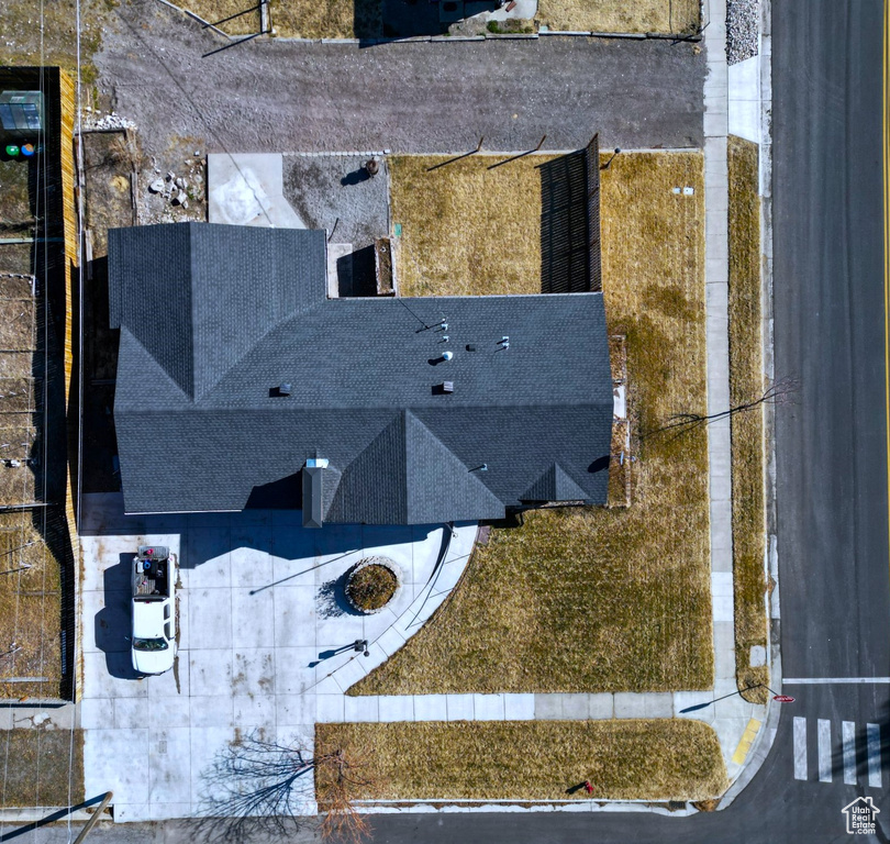 View from above of property
