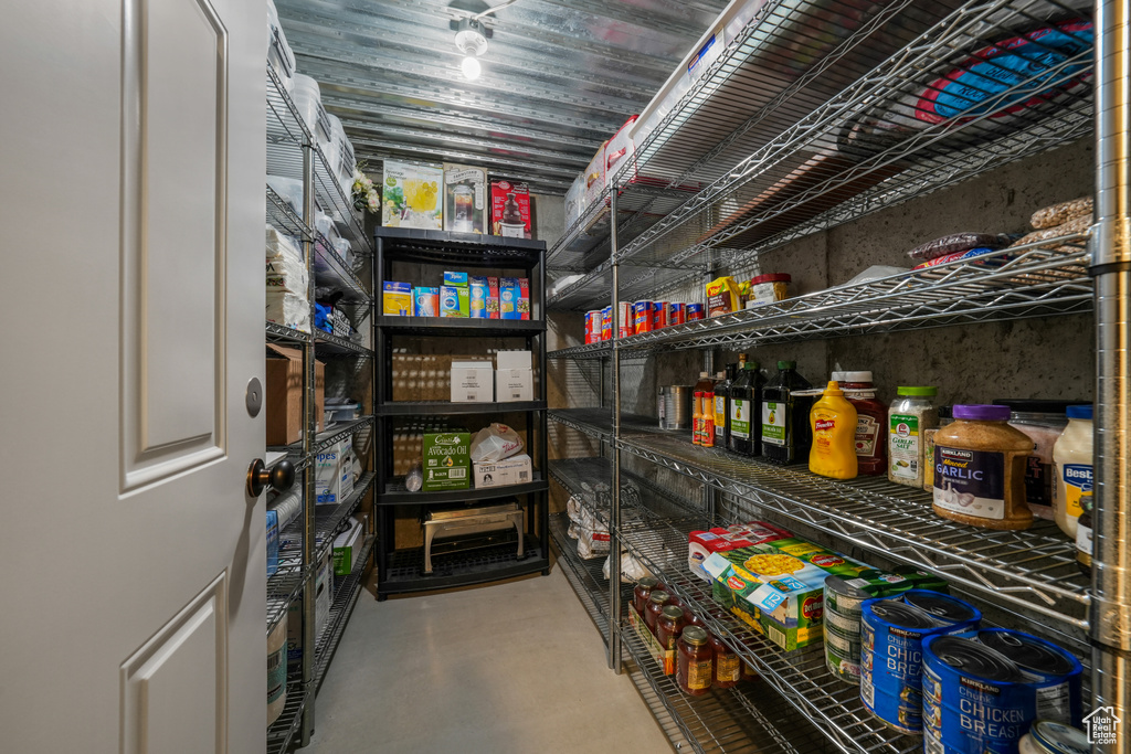 View of storage area