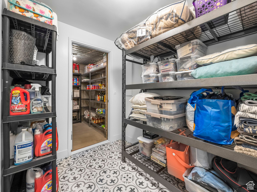 View of storage room