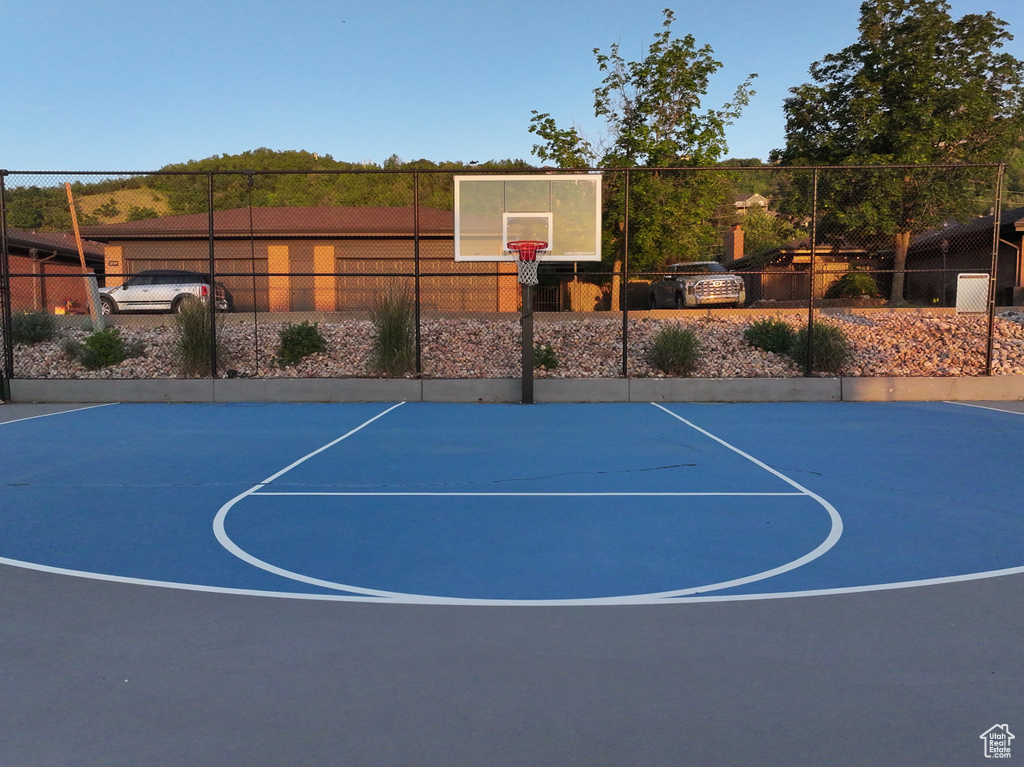 View of sport court with community basketball court