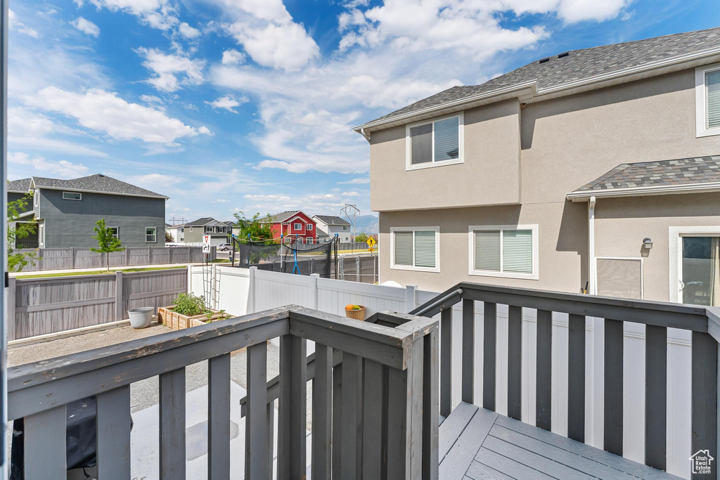 Deck featuring a residential view