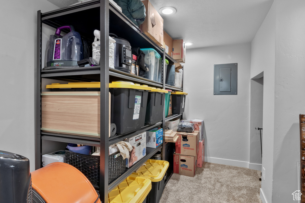 Storage featuring electric panel
