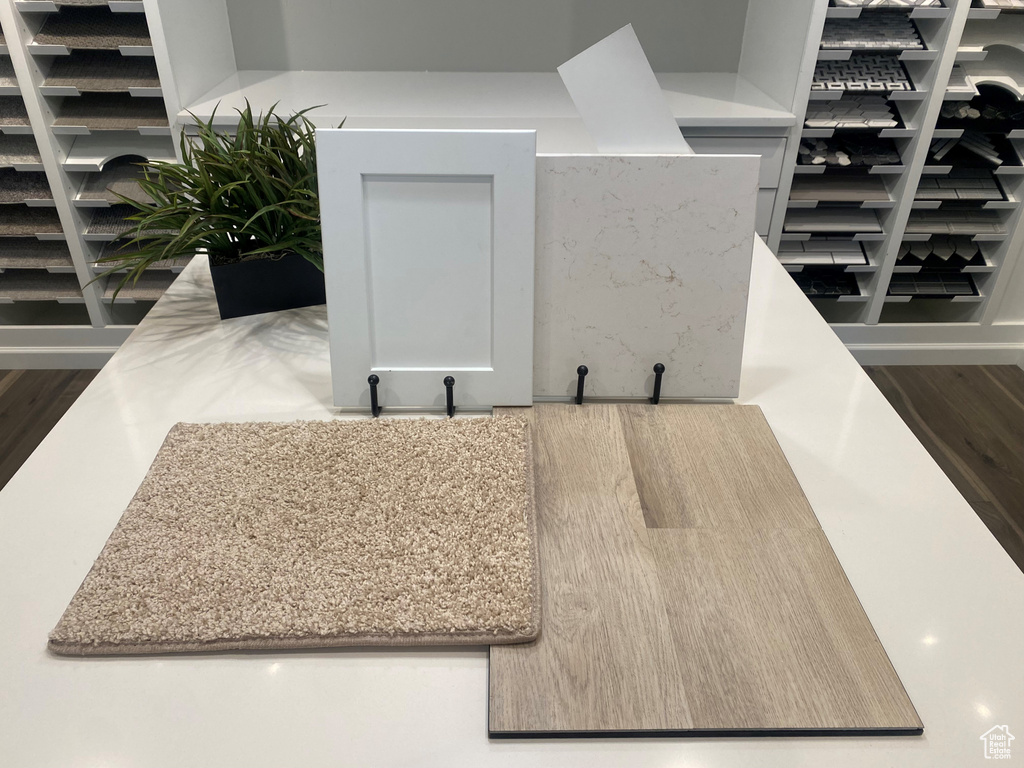 Detailed view of wood finished floors