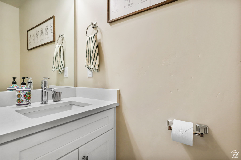 Bathroom featuring vanity