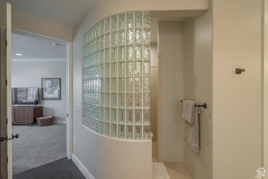 Bathroom featuring walk in shower