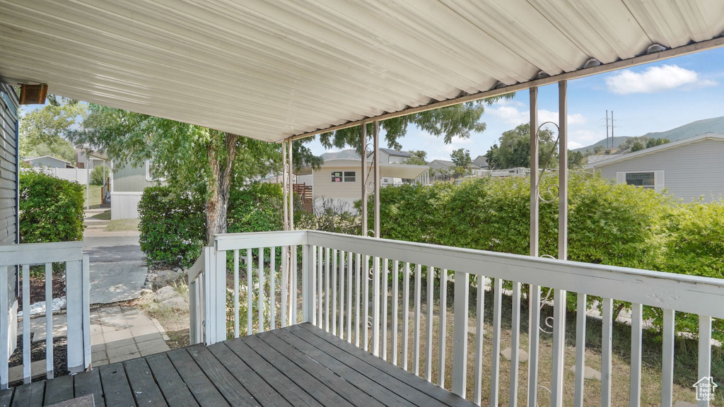 View of deck