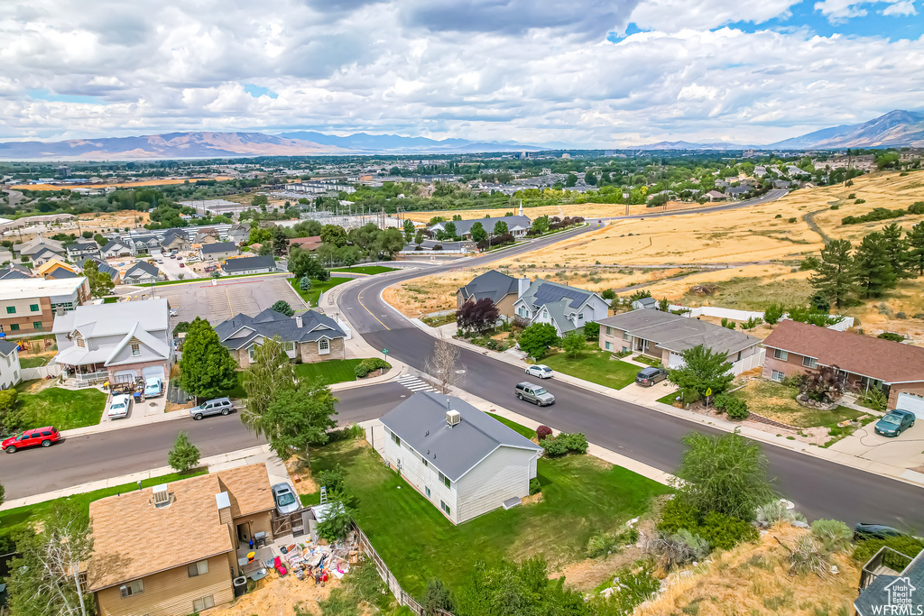 Bird\\\\\\\'s eye view with a mountain view and a residential view