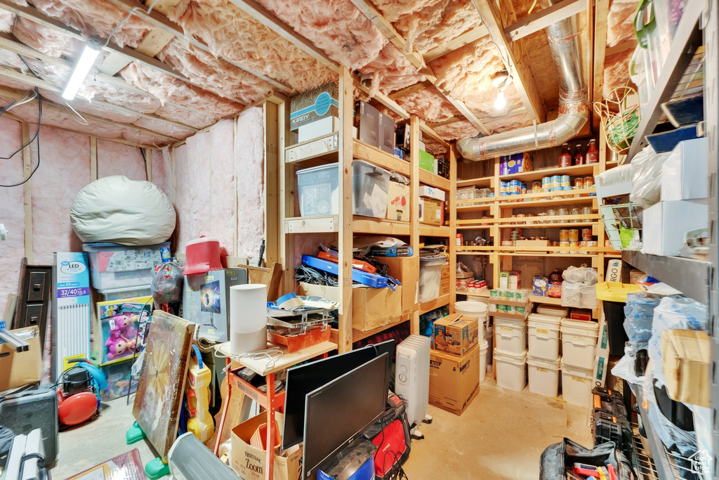 View of storage area