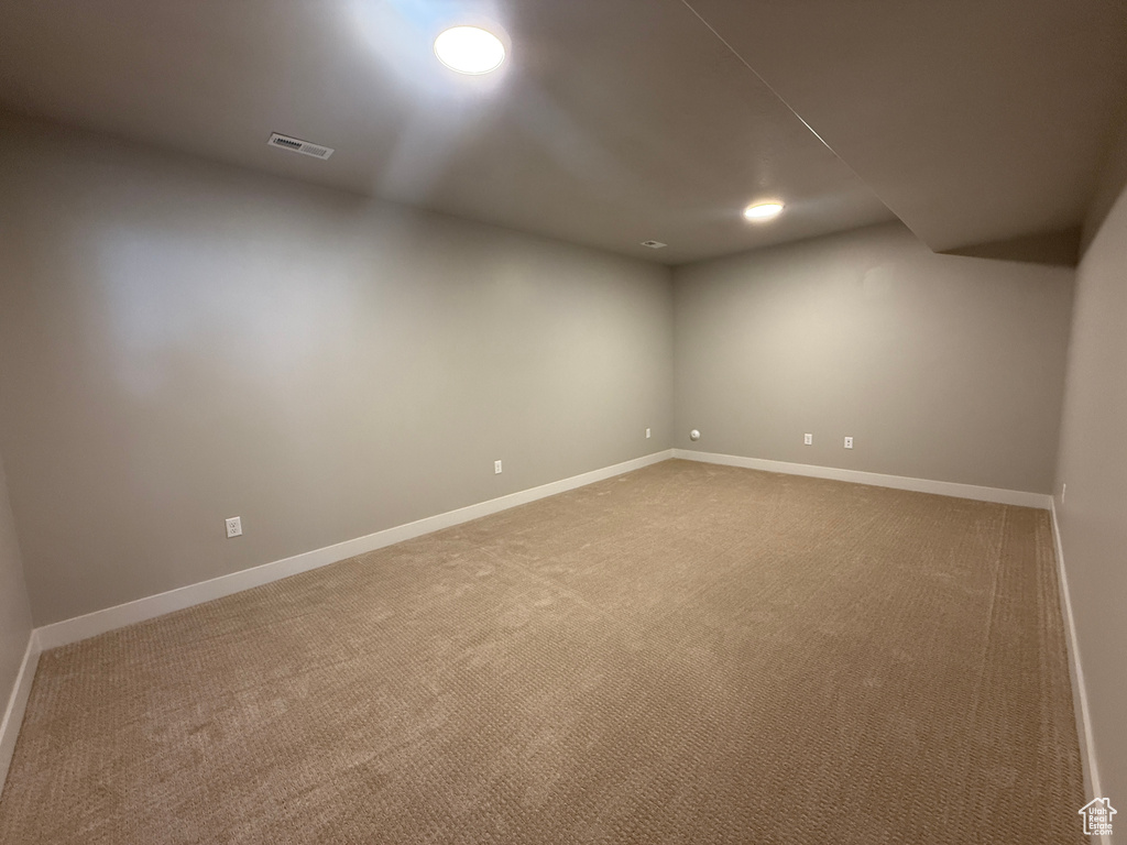 Bonus room featuring carpet floors and baseboards