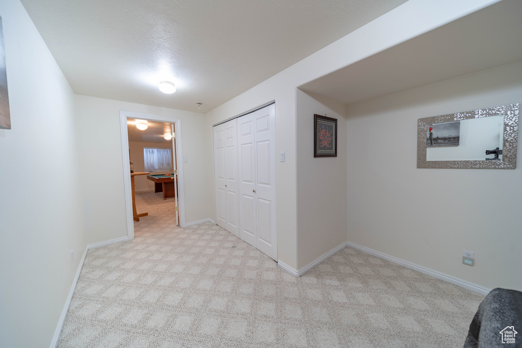 Hall with carpet floors