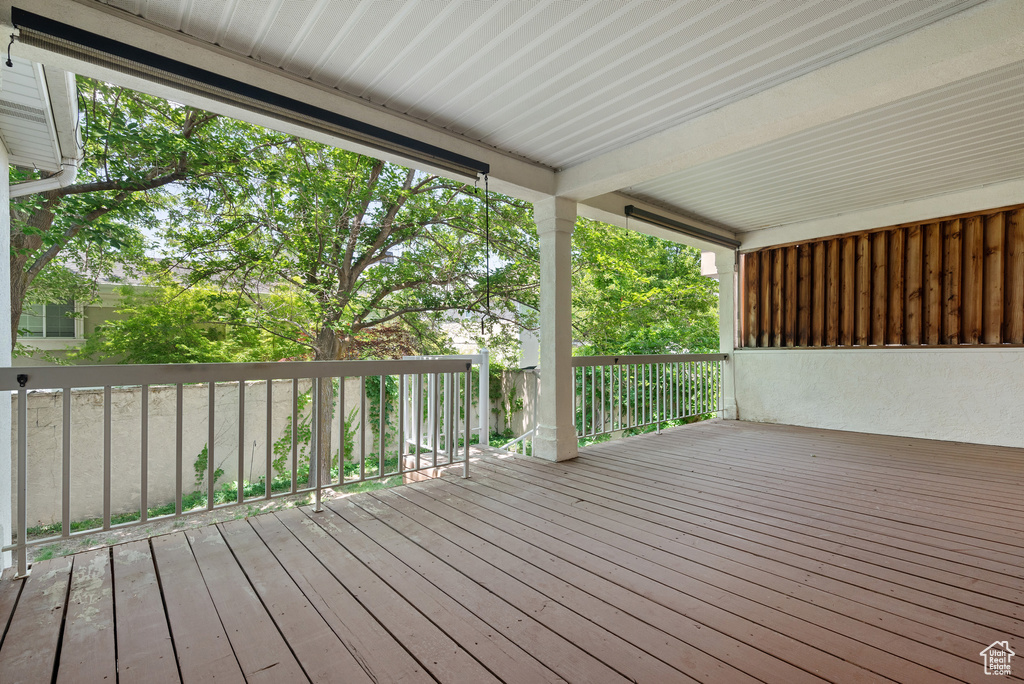 View of deck