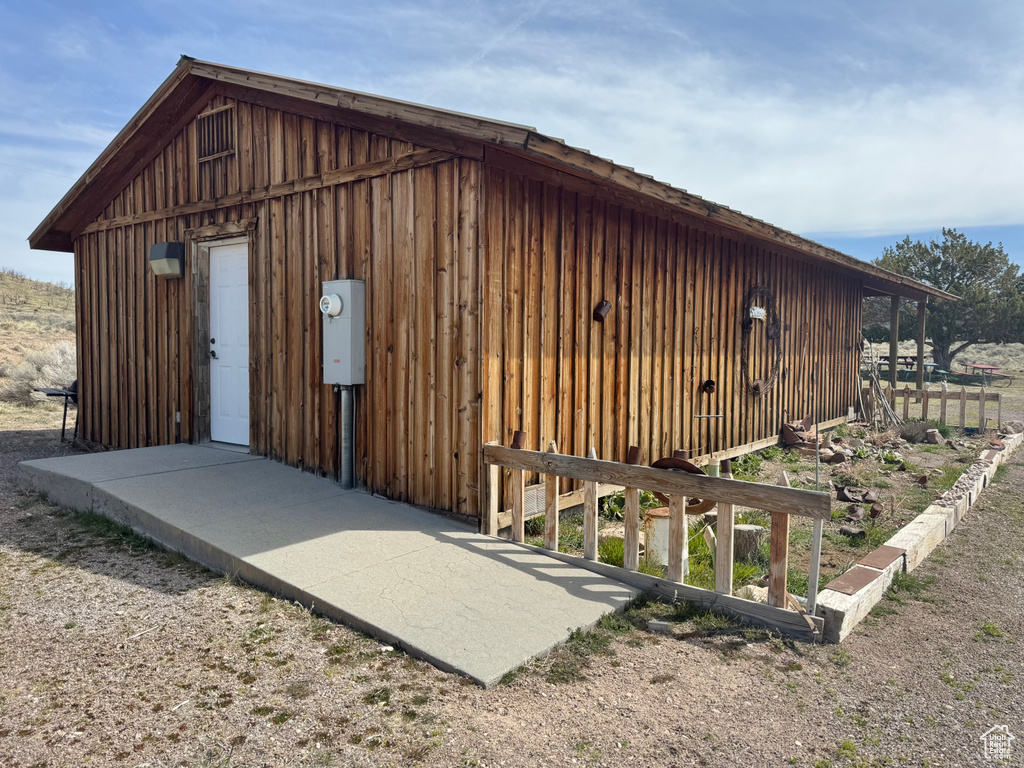 View of outbuilding