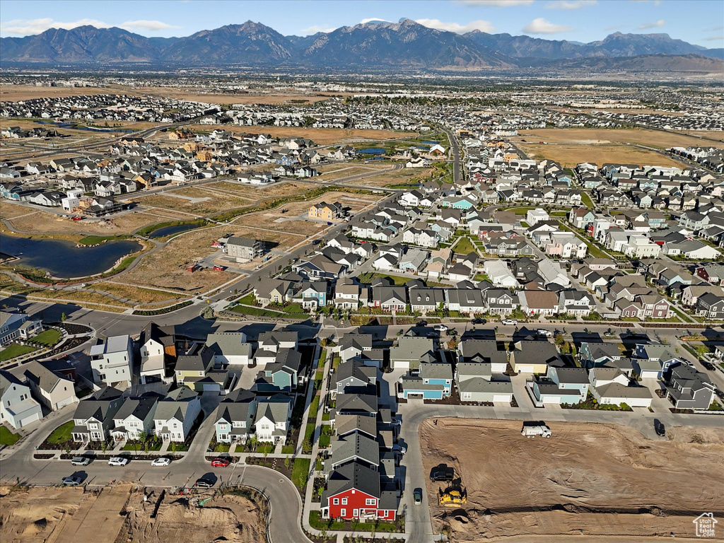 View of property location with nearby suburban area and a mountain backdrop