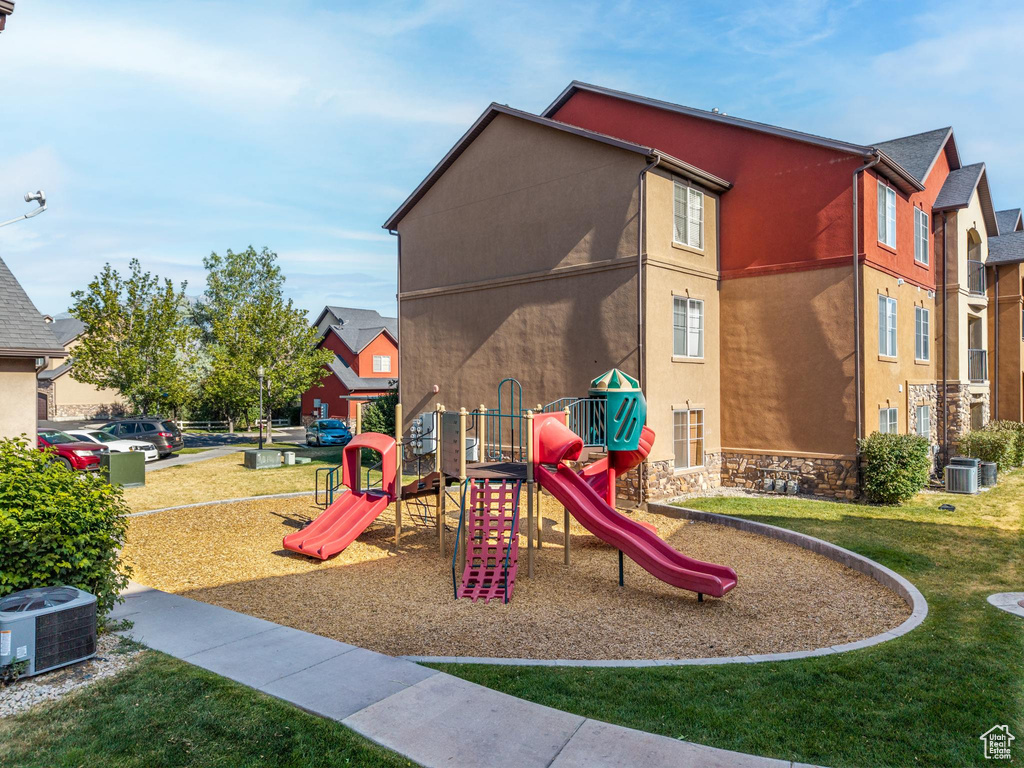 Community play area featuring a yard