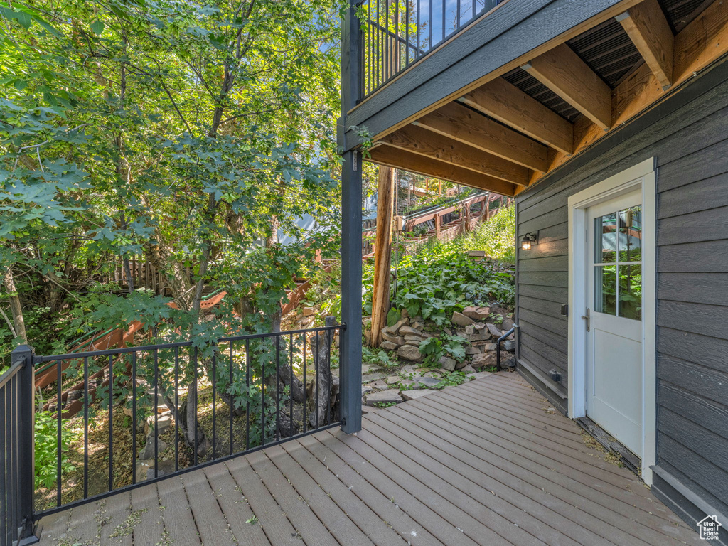 View of deck