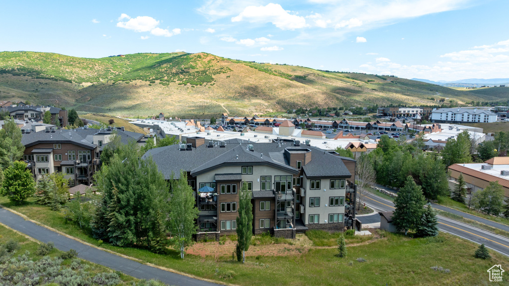 Mountain view featuring nearby suburban area