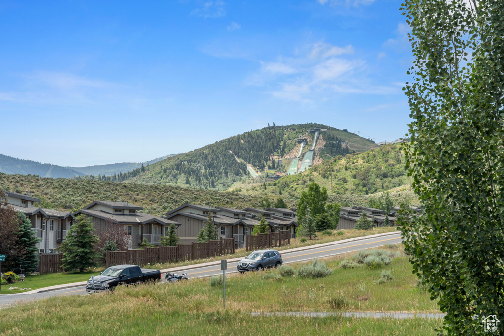 View of mountain background