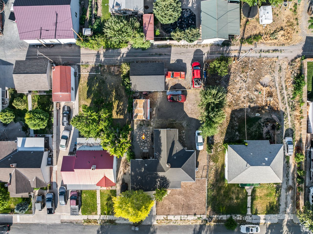 Aerial view of residential area