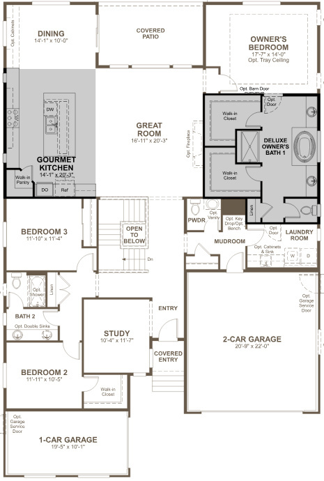 View of room layout