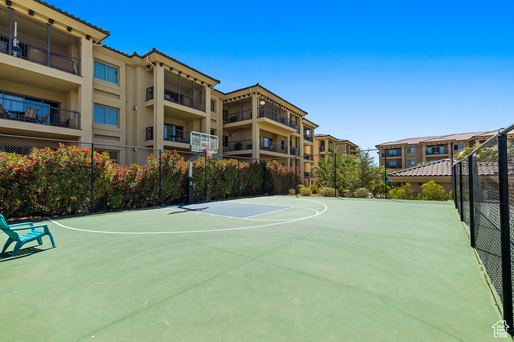 View of sport court with community basketball court