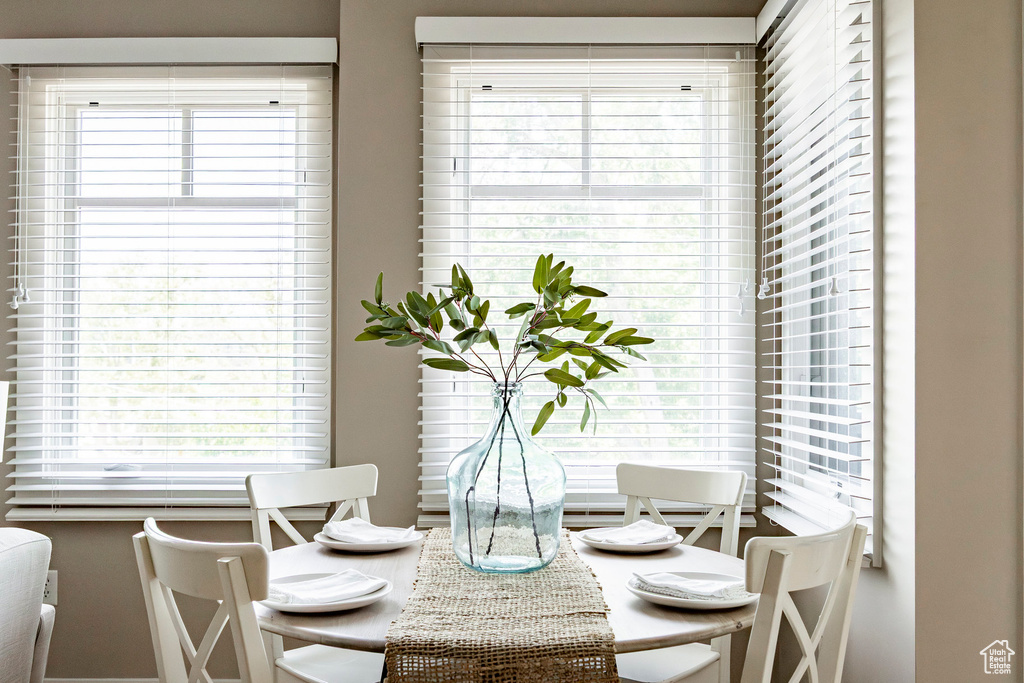 Dining area featuring plenty of natural light